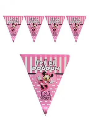 Minnie Mouse Flama Bayrak Set (2 metre)