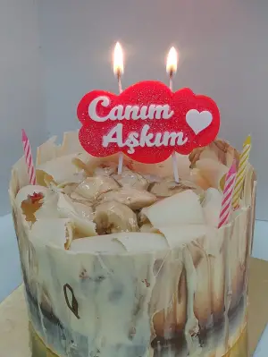 Canım Aşkım Yazılı Mum