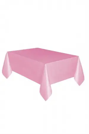 Pembe Masa Örtüsü Plastik Lüks 120*1.80 Cm