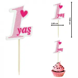 1 yaş pembe kürdan10 pk 