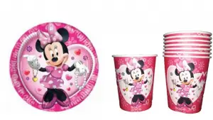 Mini Mouse Tabak ve Bardak Set