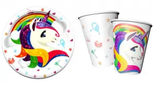 Unicorn Tabak ve Bardak Set