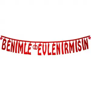 Benimle Evlenir Misin Keçe Süs