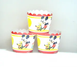 Mickey Mouse Cupcake 25'li