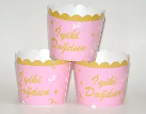 İyiki Doğdun Pembe Cupcake 25'li