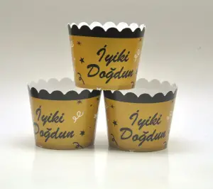 İyi Ki Doğdun Gold Cupcake 25'li