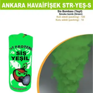 Sis Bombası Yeşil 5 Adet
