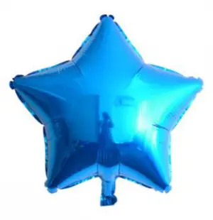 Yıldız Folyo Balon Mavi 24 İnç