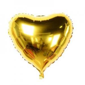 Kalp Folyo Balon 18 İnç Gold