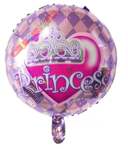 18 İNC YUVARLAK PRİNCESS FOLYO BALON