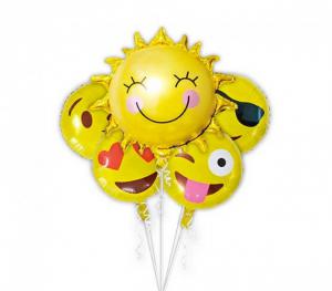 Emoji 5'li Folyo Balon Set