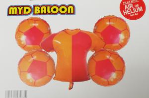 Sarı Kırmızı Formalı 5'Li Set Balon