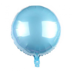 18 İnch Yuvarlak Mavi Balon 