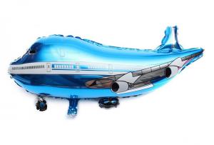Uçak Mavi Folyo Balon