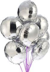 18 İnch Yuvarlak Gümüş Balon