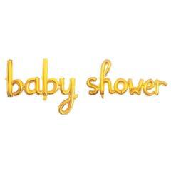 Baby Shower Gold Set Folyo Balon