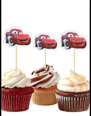 Cars Temalı Kürdan Süs 10 pk 