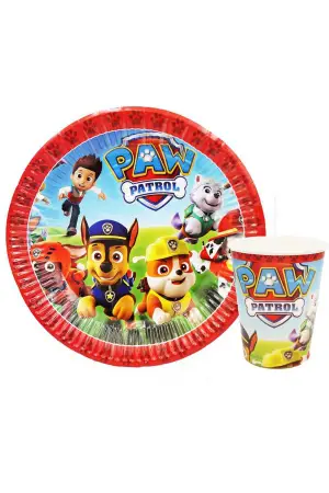 Paw Patrol Tabak ve Bardak Set