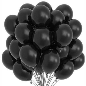 Siyah Pastel Balon 100'lü