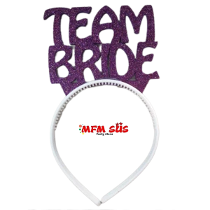 Team Bride Eva Taç Mor 10 adet