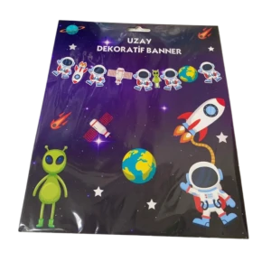 Uzay Dekoratif Banner