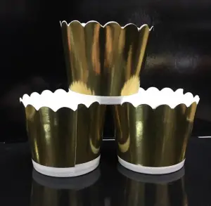 Gold Cupcake 12'li