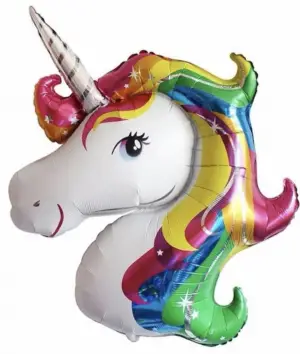 Unicorn Kafa Folyo Balon 100 cm 