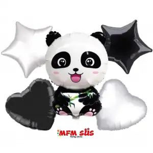 Panda Set Folyo Balon 5’li 