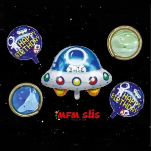Ufo Folyo Balon Set 5’li