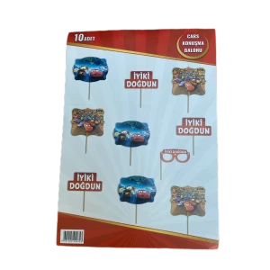 Cars Konuşma Balonu 10 Adet