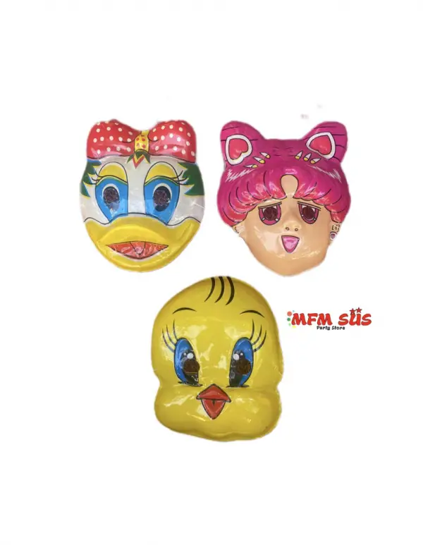 Figürlü Karışık Maske 3 Adet 