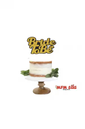 Bride Pasta Üzeri Eva Yazı Gold