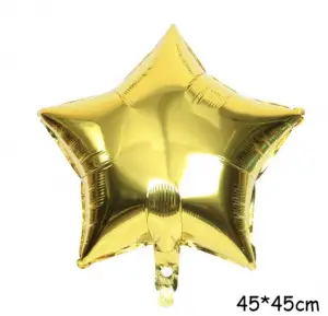 18 İnç Yıldız Gold Renk Folyo Balon Dökme 