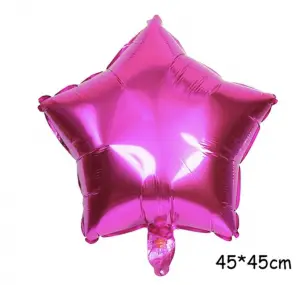 18 İnç Yıldız Pembe Renk Folyo Balon Dökme 