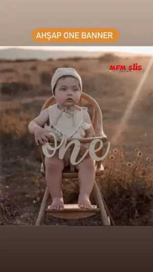 One Ahşap Banner Yazı