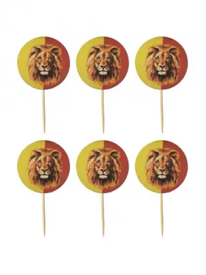 Sarı-Kırmızı Pasta Kürdan 10 pk 