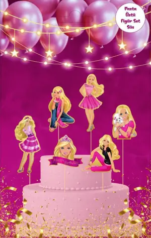 Barbie Pasta Üstü Figür Set 10 pk.