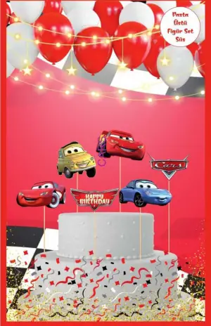 Cars Pasta Üstü Figür Set 10 pk.