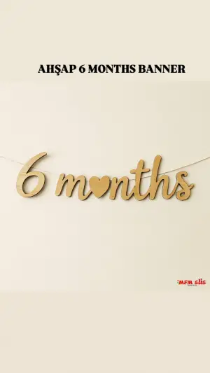6 Months Ahşap Banner 