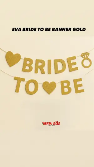 Eva Brıde To Be Banner Gold