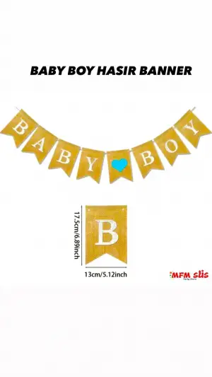Baby Boy Hasır Banner
