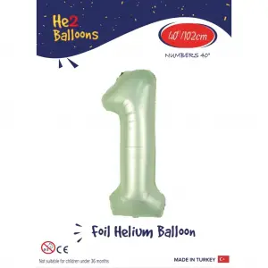 40” Mint Yeşil Folyo Balon 1