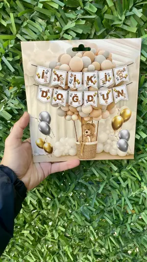 Ayıcık İyiki Doğdun Zarf Banner 