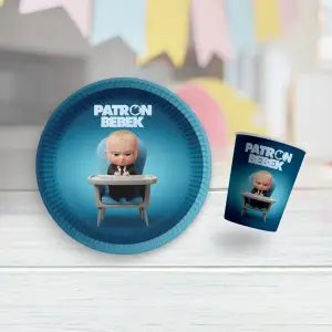 Patron Bebek Tabak + Bardak Set