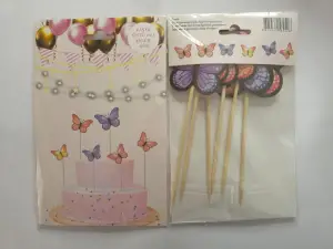 Kelebek Pasta Üstü Figür Set 10 pk.