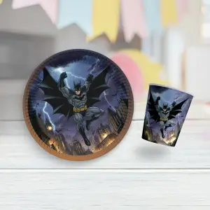 Batman Tabak ve Bardak Set 8’li