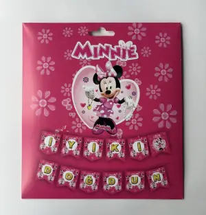 Minnie Mouse İyiki Doğdun Zarf Banner