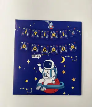 Uzay İyiki Doğdun Zarf Banner 