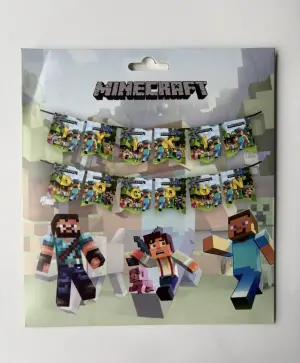 Minecraft İyiki Doğdun Zarf Banner 