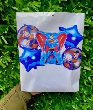 Superman Set Folyo Balon 5 Adet 